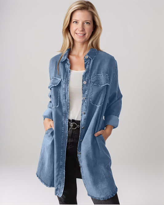 Danielle | Dames Lente Herfst Casual Oversized Denim Jas