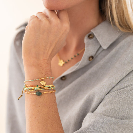 Martha | Gelaagd Armbandenset met Kralen