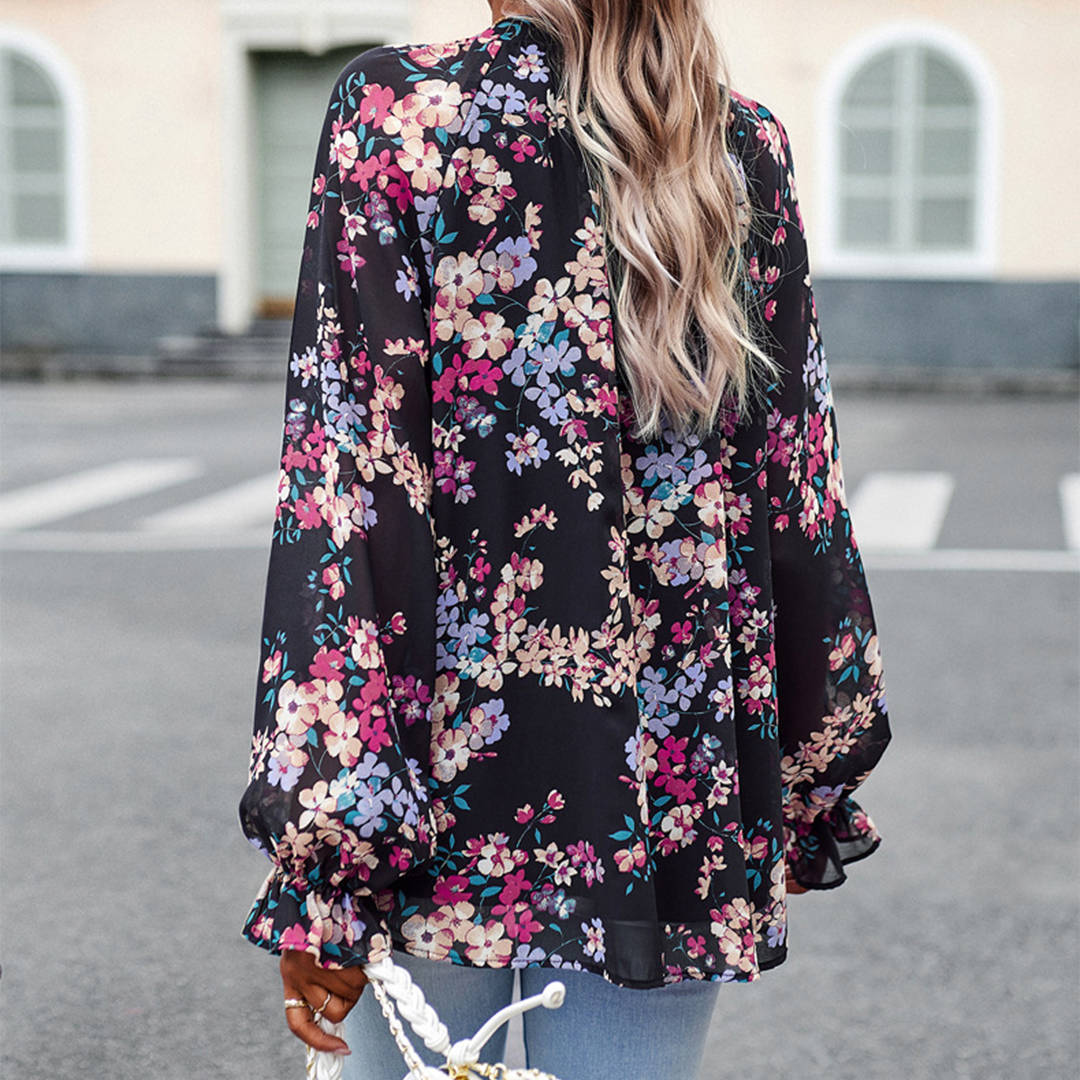 Samantha | Stijlvolle Zomerblouse met Bloemenprint voor Dames