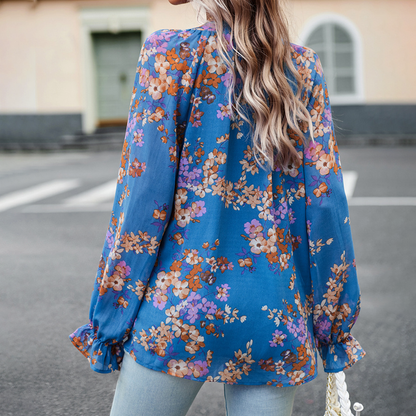 Samantha | Stijlvolle Zomerblouse met Bloemenprint voor Dames