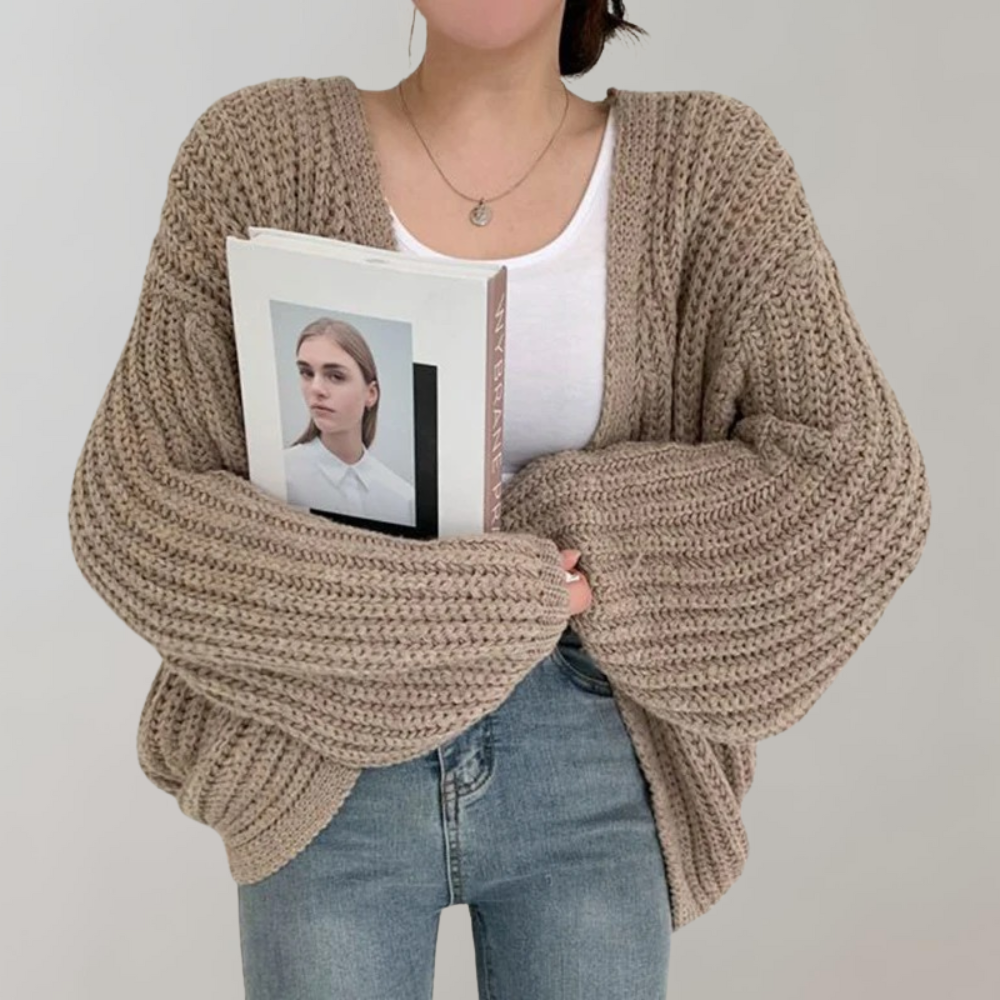 Melanie | Zachte Chunky Gebreide Cardigan