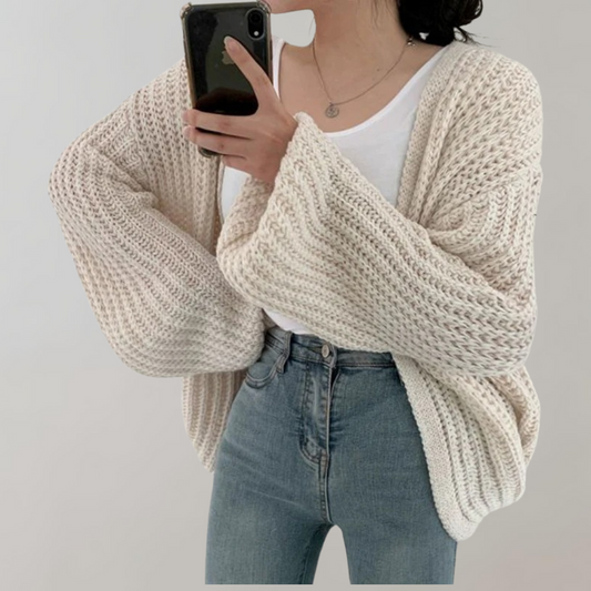 Melanie | Zachte Chunky Gebreide Cardigan
