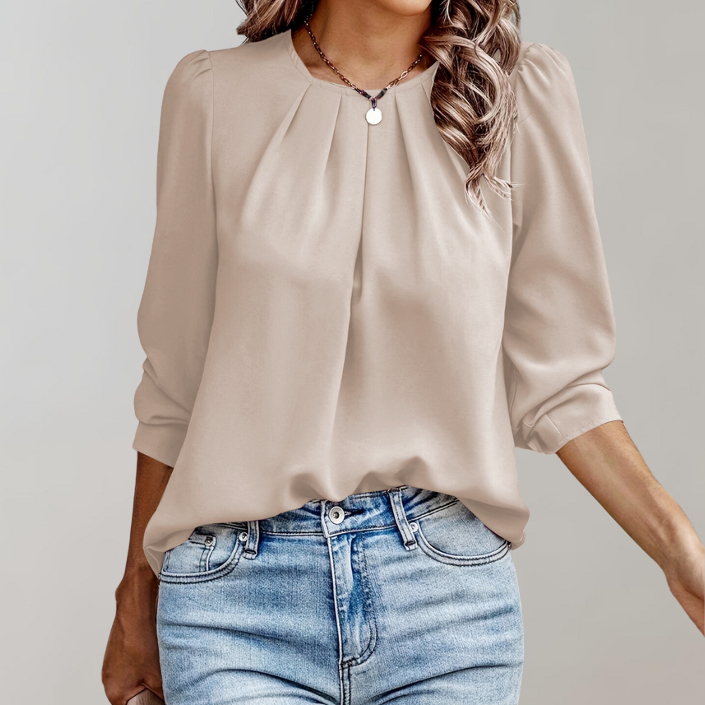 Brittany | Damesblouse met pofmouwen