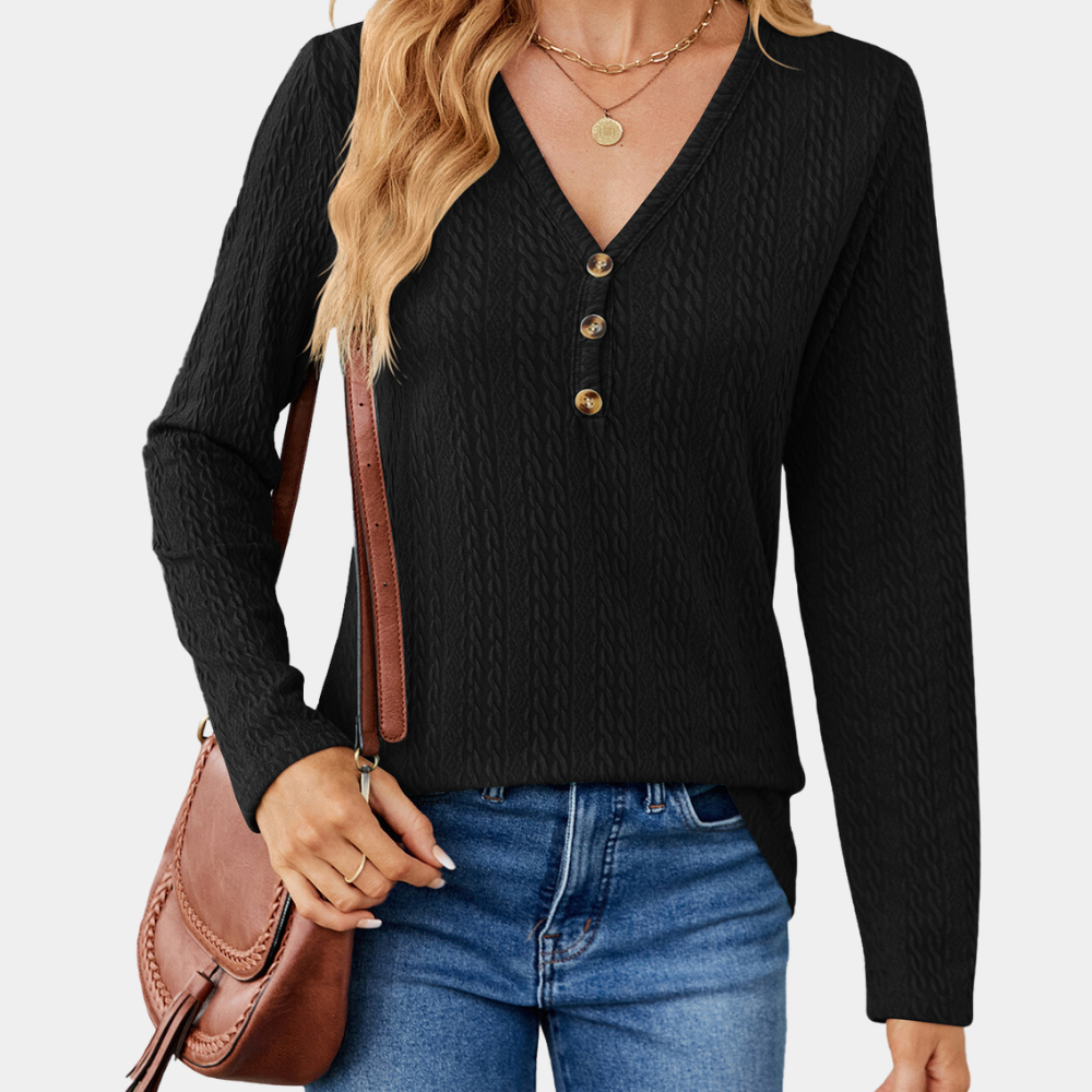 Haven | Stijlvol en Comfortabel Henley-shirt