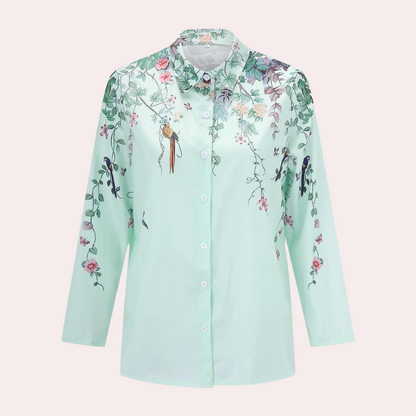 Vivian | Stijlvolle Zomerse Bloemenblouse