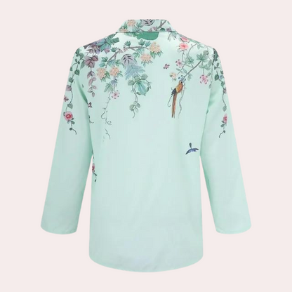 Vivian | Stijlvolle Zomerse Bloemenblouse