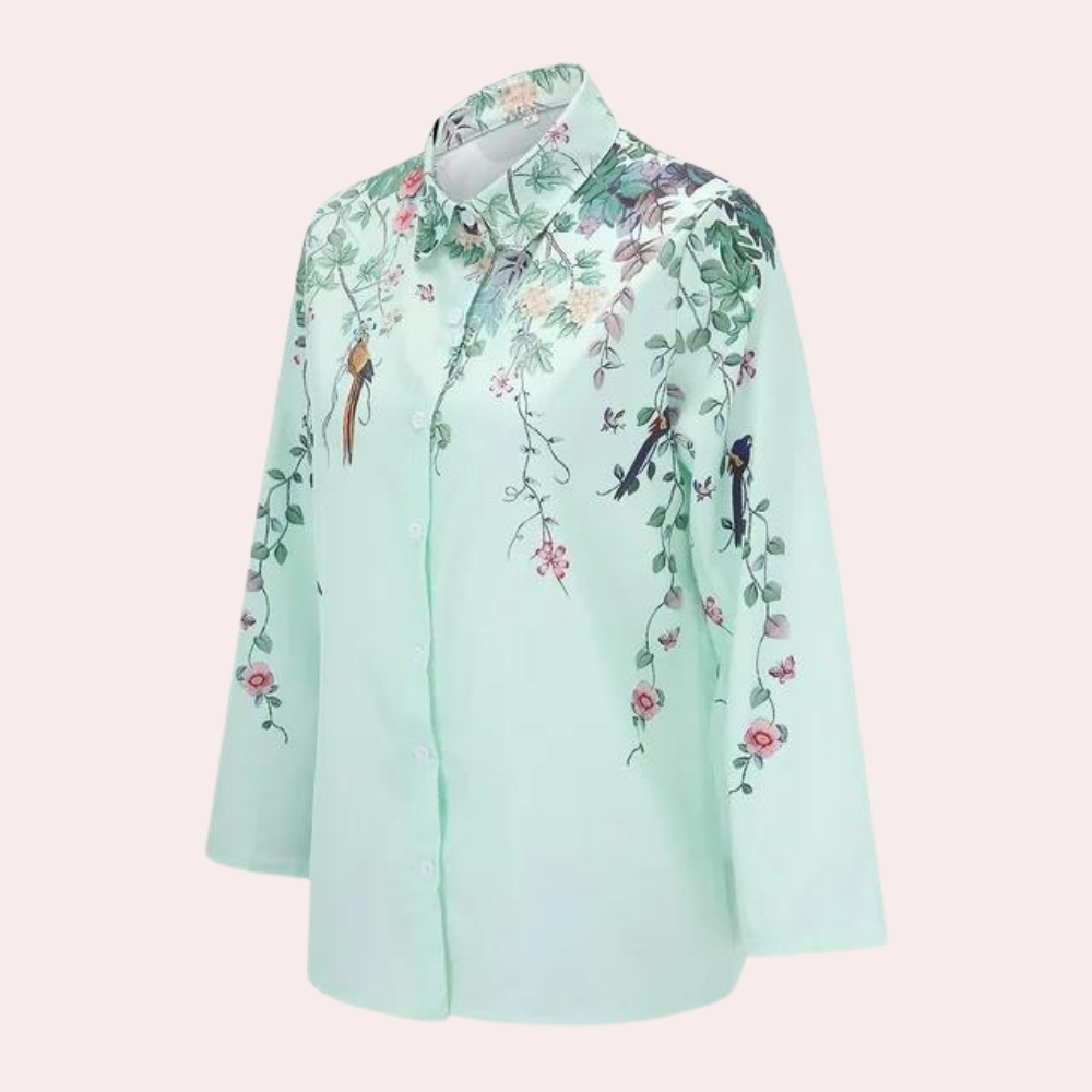 Vivian | Stijlvolle Zomerse Bloemenblouse