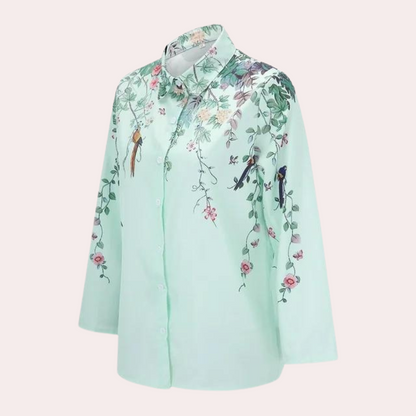 Vivian | Stijlvolle Zomerse Bloemenblouse