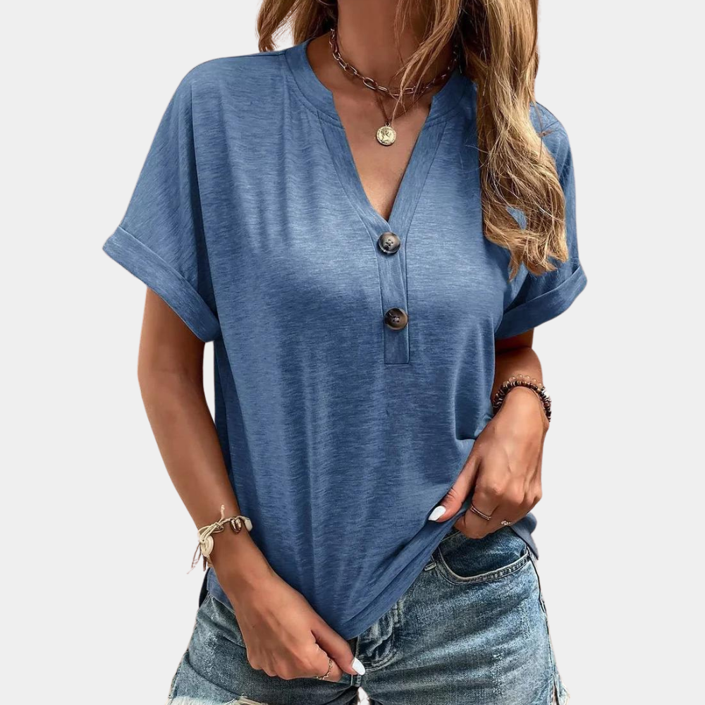 Clementine | Luchtige Zomer V-Hals Top