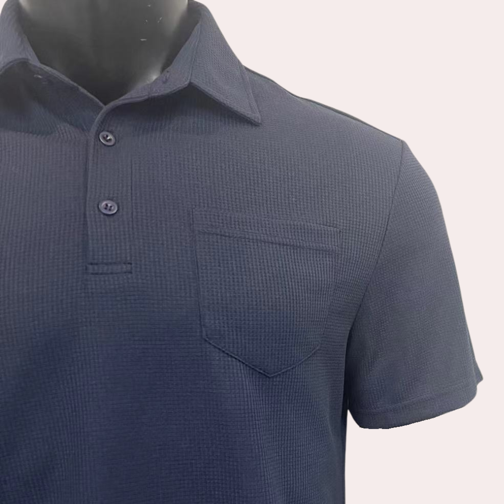 Graham | Stijlvolle Zwarte Polo & Shorts Set