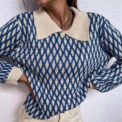 Andrea | Dames trui met kraag