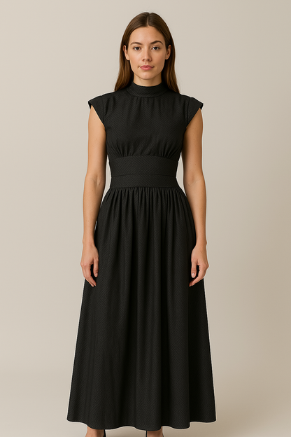 Jocelyn | Dames Maxi Jurk met Hoge Hals