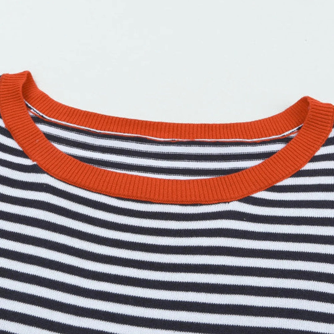 Ashlyn | Casual Gestreept T-shirt met Relaxte Pasvorm