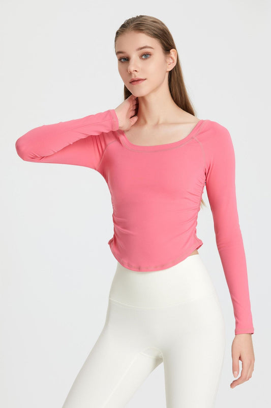 Beth | Langemouw Sporttop met Ruffles