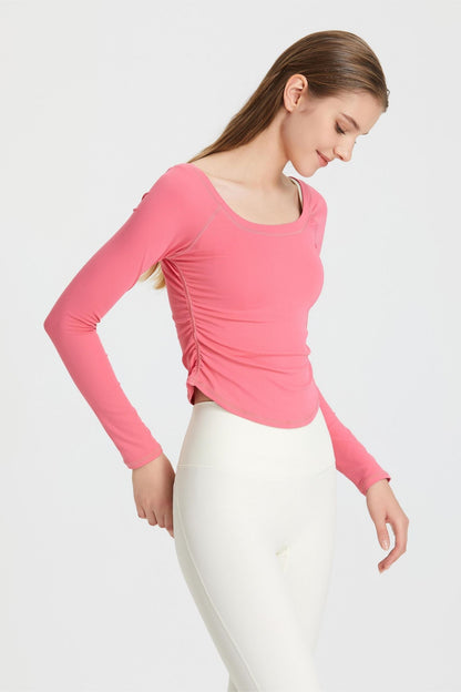 Beth | Langemouw Sporttop met Ruffles
