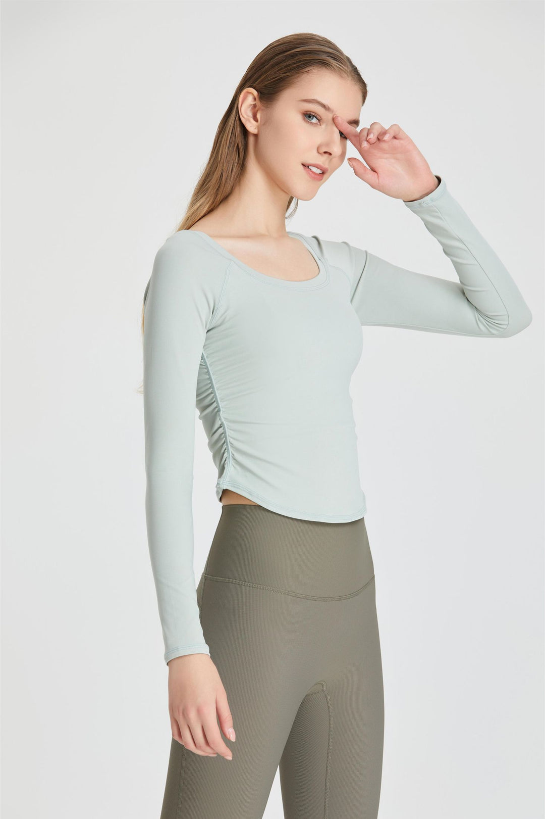 Beth | Langemouw Sporttop met Ruffles