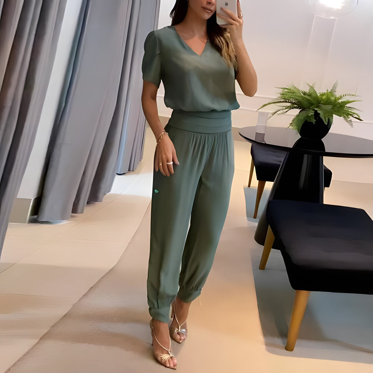 Ivy | Tweedelig Set met Levendige Print