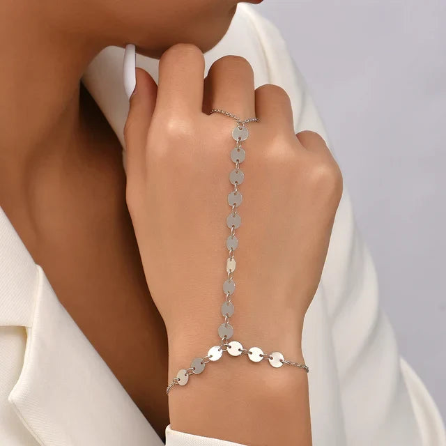 Vanessa | Gouden Schakel Handarmband