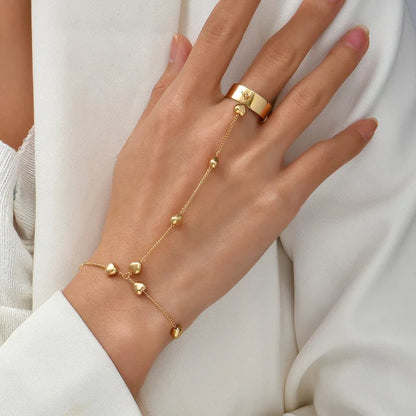 Vanessa | Gouden Schakel Handarmband