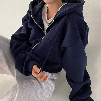 Sophia | Dames hoodie met rits