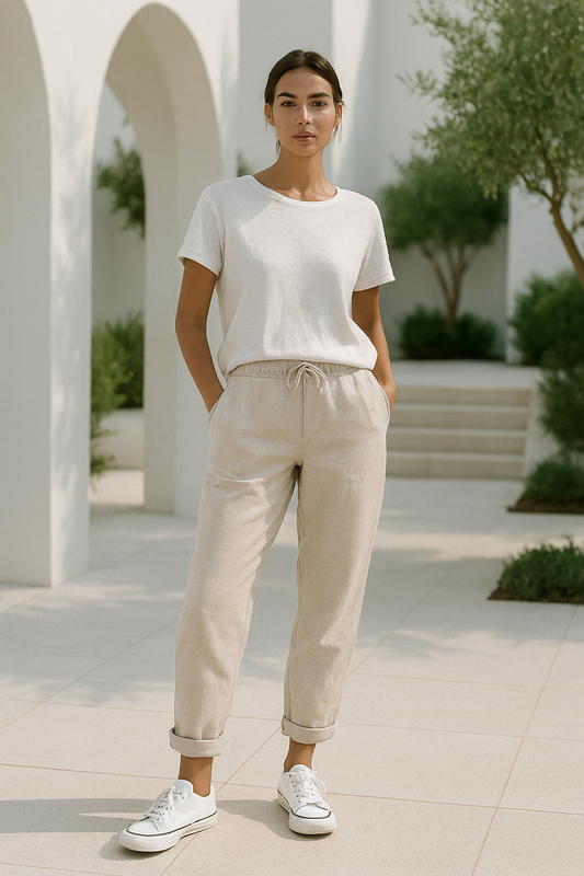 Cecilia | Casual Broek met Trekkoord