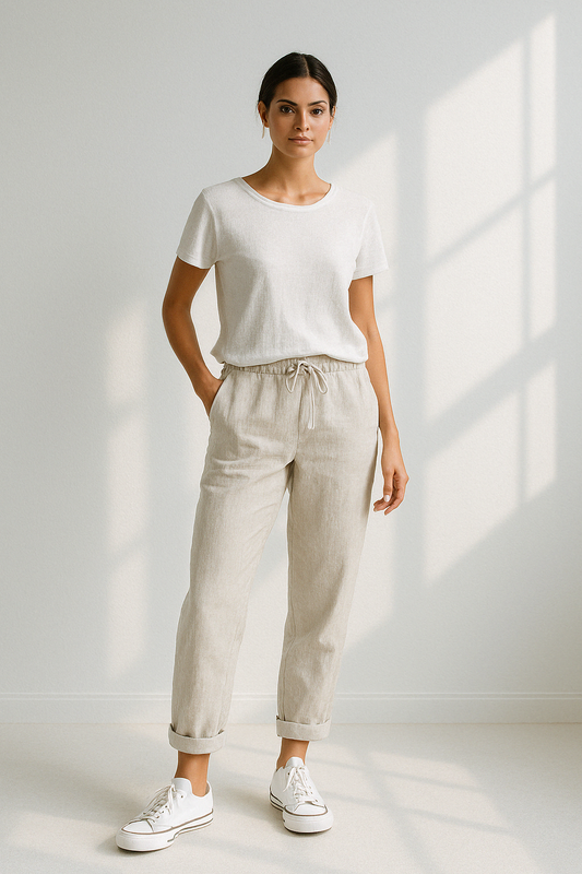 Cecilia | Casual Broek met Trekkoord