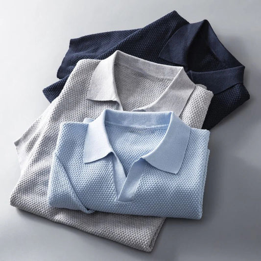 Icoon | Stijlvolle Gestructureerde Poloshirt