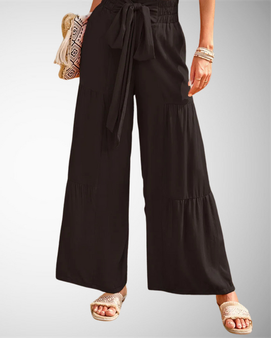 Linda | Dames Lente Casual Wijde Broek met Hoge Taille