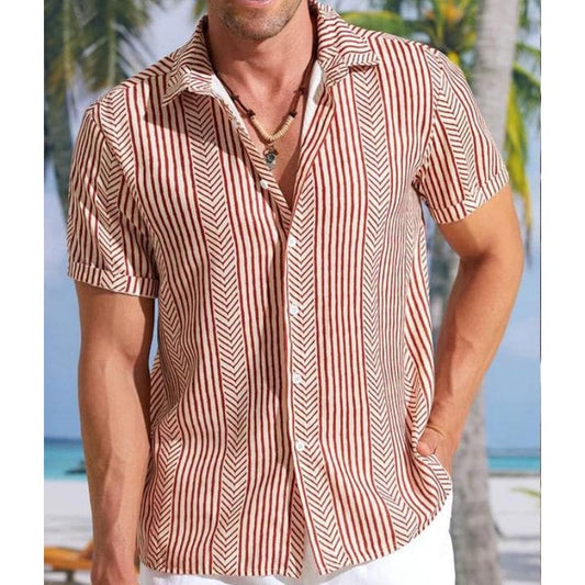 Patrick | Retro Zomershirt met Korte Mouwen
