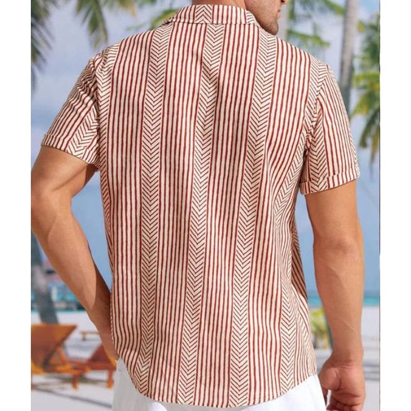 Patrick | Retro Zomershirt met Korte Mouwen