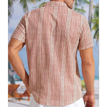 Patrick | Retro Zomershirt met Korte Mouwen