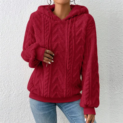 Elena | Gestructureerde Chevron Hoodie