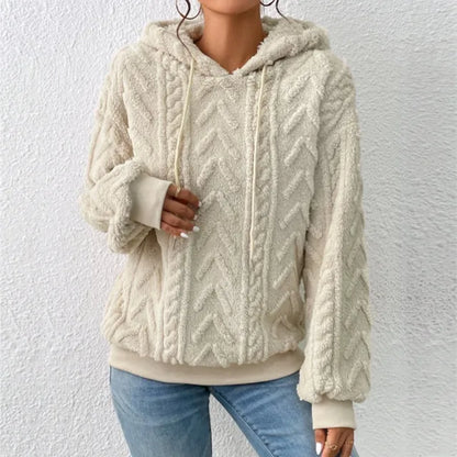Elena | Gestructureerde Chevron Hoodie