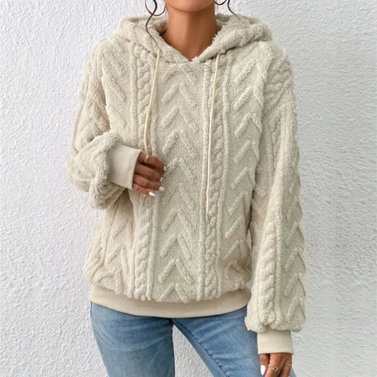 Elena | Gestructureerde Chevron Hoodie