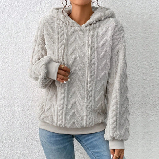 Elena | Gestructureerde Chevron Hoodie