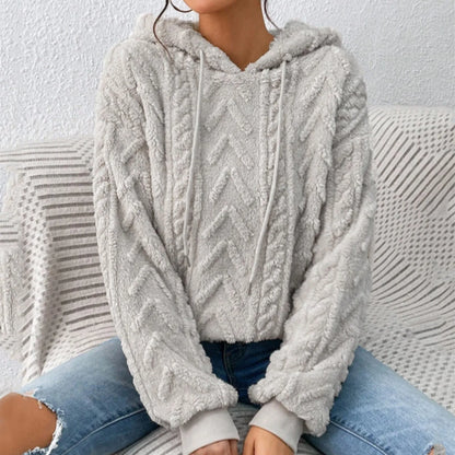 Elena | Gestructureerde Chevron Hoodie