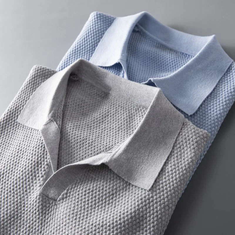 Icoon | Stijlvolle Gestructureerde Poloshirt