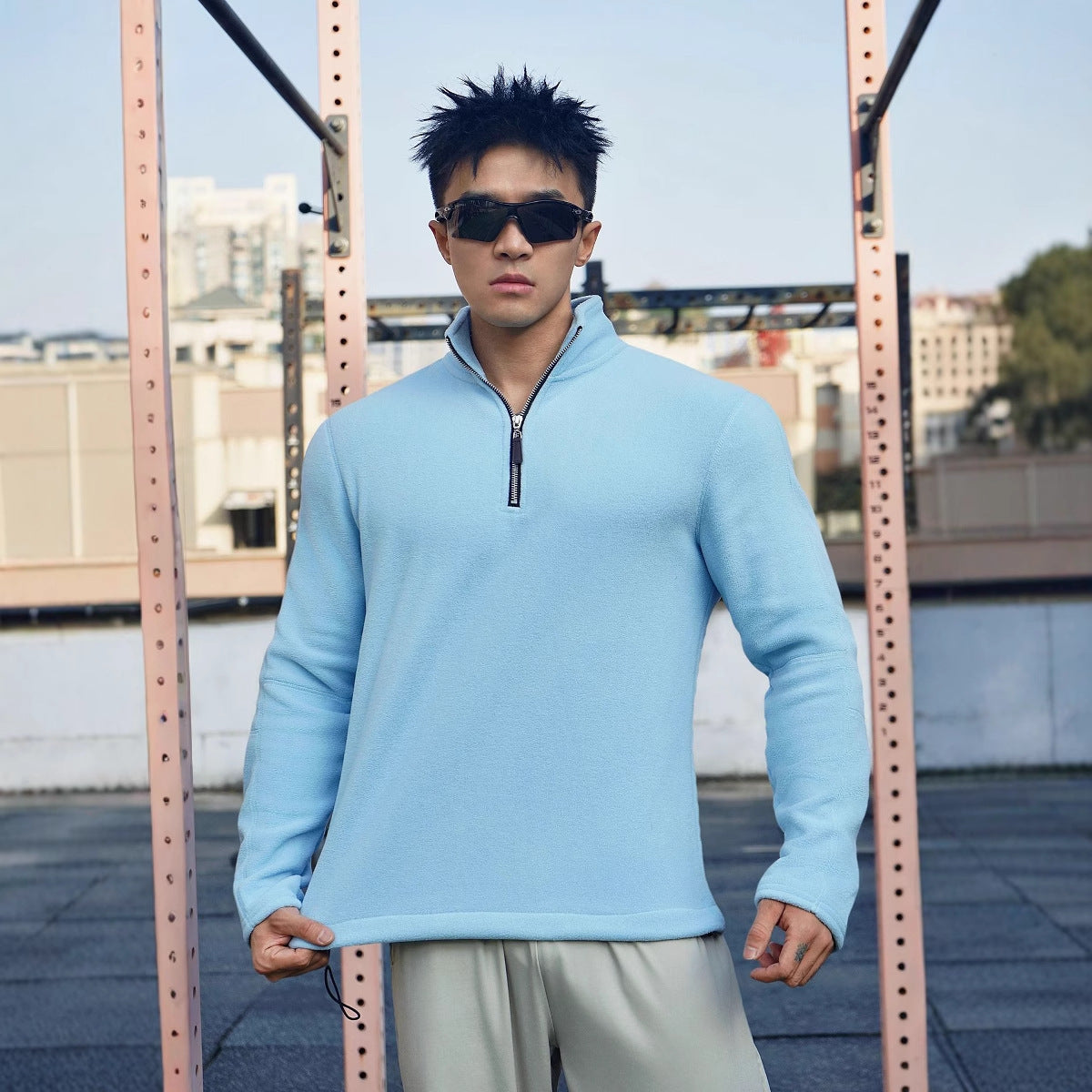 Icoon | Heren fleece pullover rits
