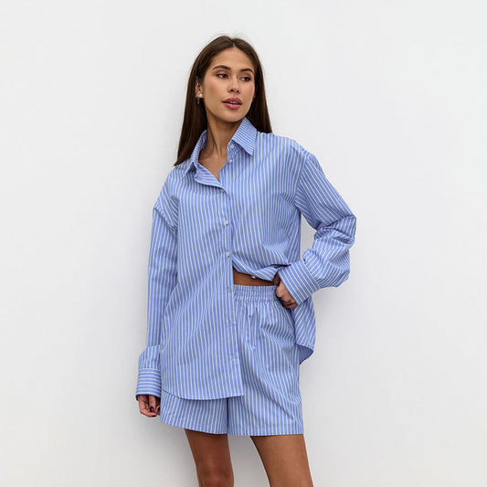 Vera | Casual Gestreepte Set