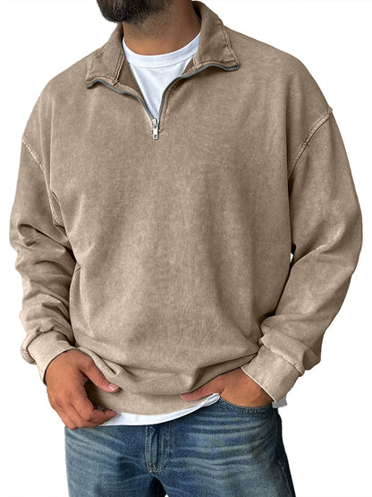 Alex | Heren sweatshirt halve rits