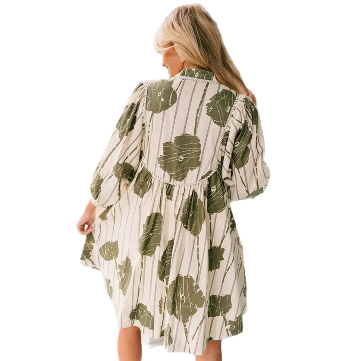 Fiona | Stijlvolle Bloemen Smock Jurk