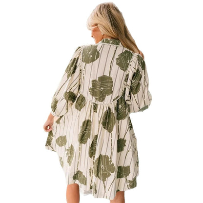 Fiona | Stijlvolle Bloemen Smock Jurk