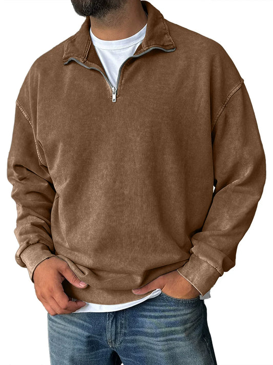 Alex | Heren sweatshirt halve rits