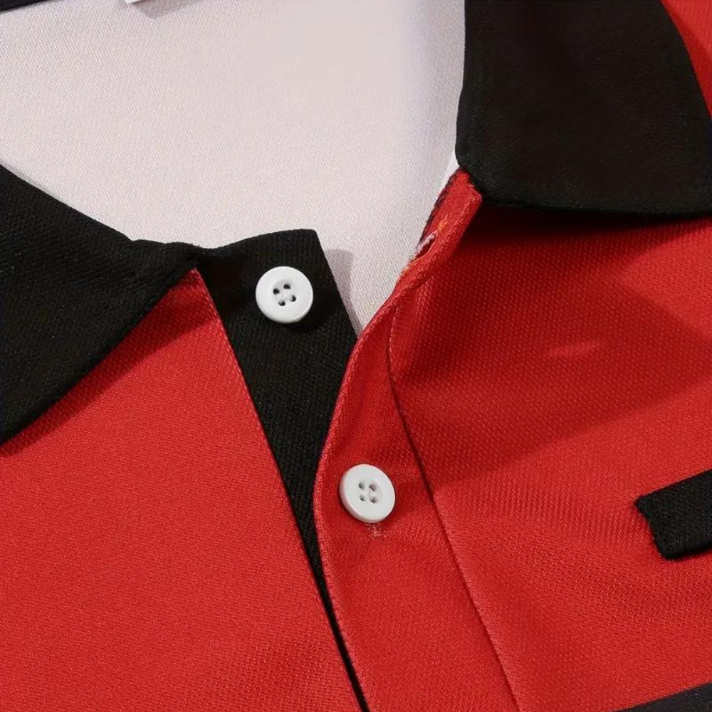 Isaac | Block Polo Shirt voor Heren