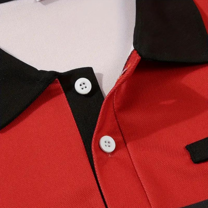 Isaac | Block Polo Shirt voor Heren