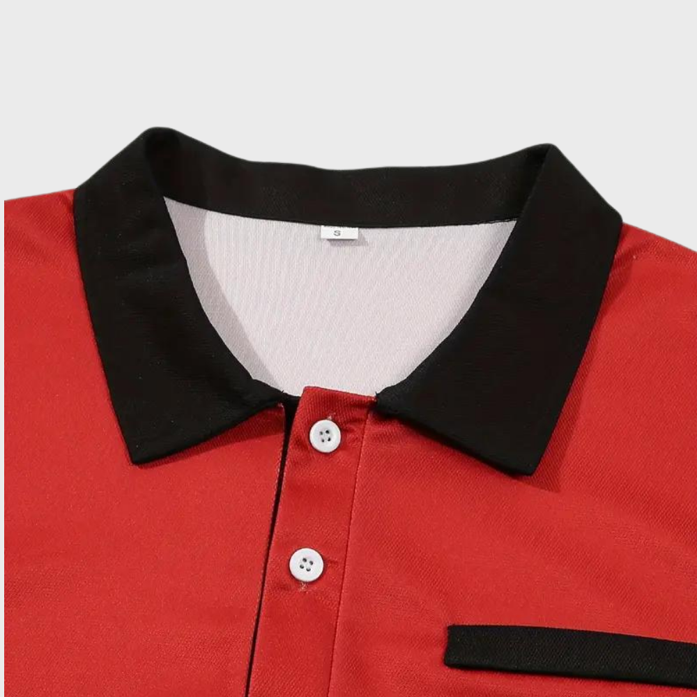 Isaac | Block Polo Shirt voor Heren