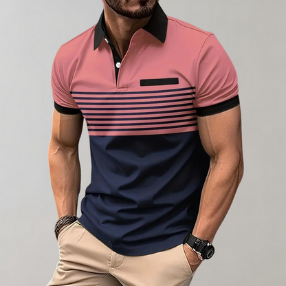 Isaac | Block Polo Shirt voor Heren