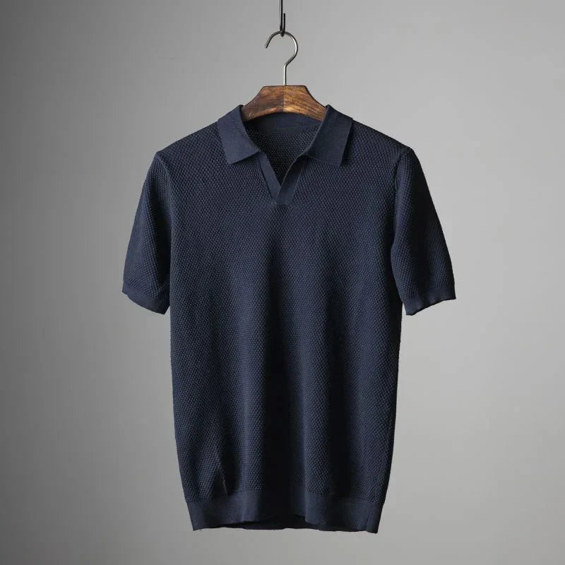Icoon | Stijlvolle Gestructureerde Poloshirt