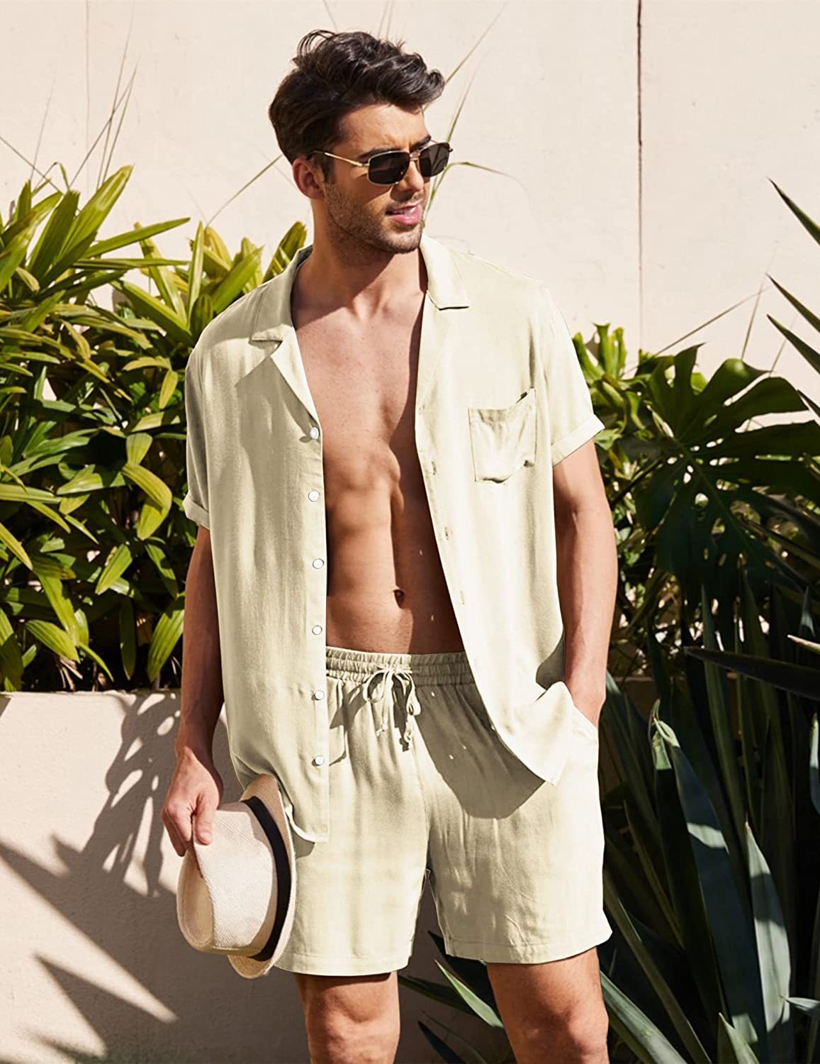 Alex | Casual Zomer Set met Overhemd en Shorts voor Heren