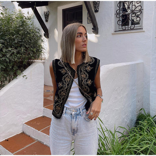 Sienna | Stijlvol Geborduurd Zomervest